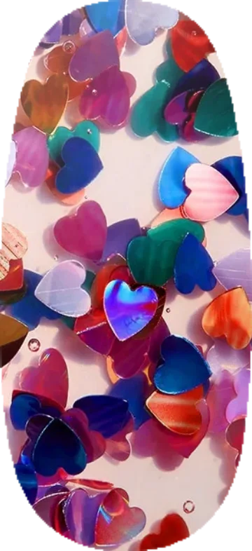 Kissing In Kensington Rainbow Heart swatch