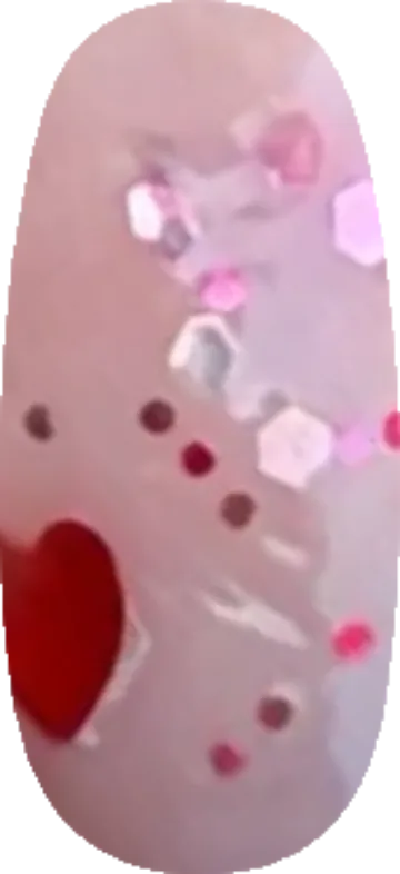 Hearted swatch